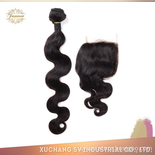 Brazilian Virgin Hair Body Wave Lace Closure With Bundles Unprocessed Human Hair Extension Brazilian Body Wave Bundles